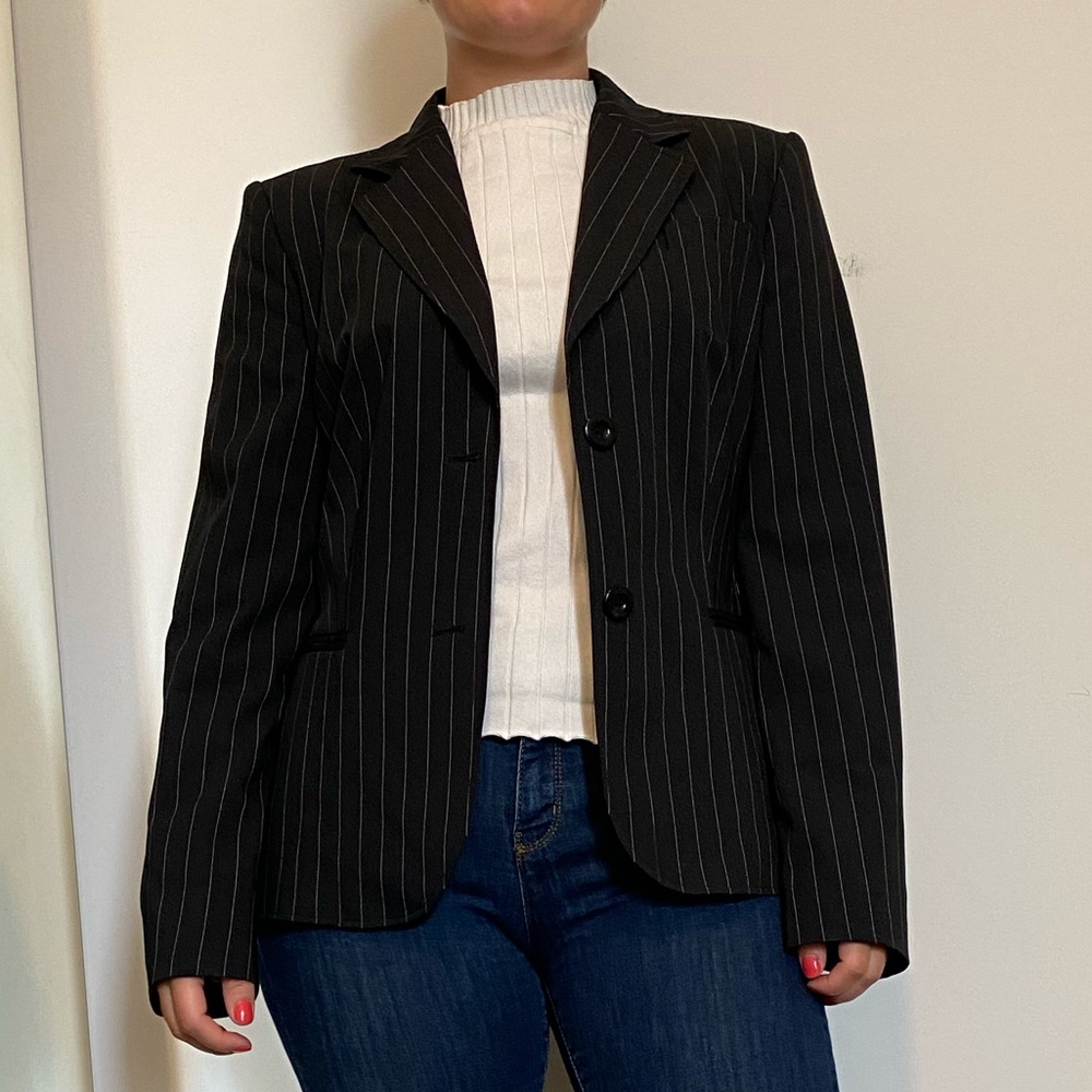 Pin striped blazer